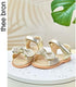 Golden Toddler Sandals Footwear Little Palace Store